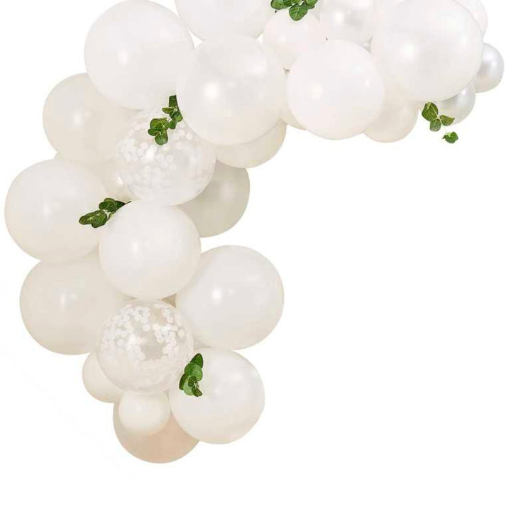 Gingerray balony lateksowe Girlandy White & Foliage