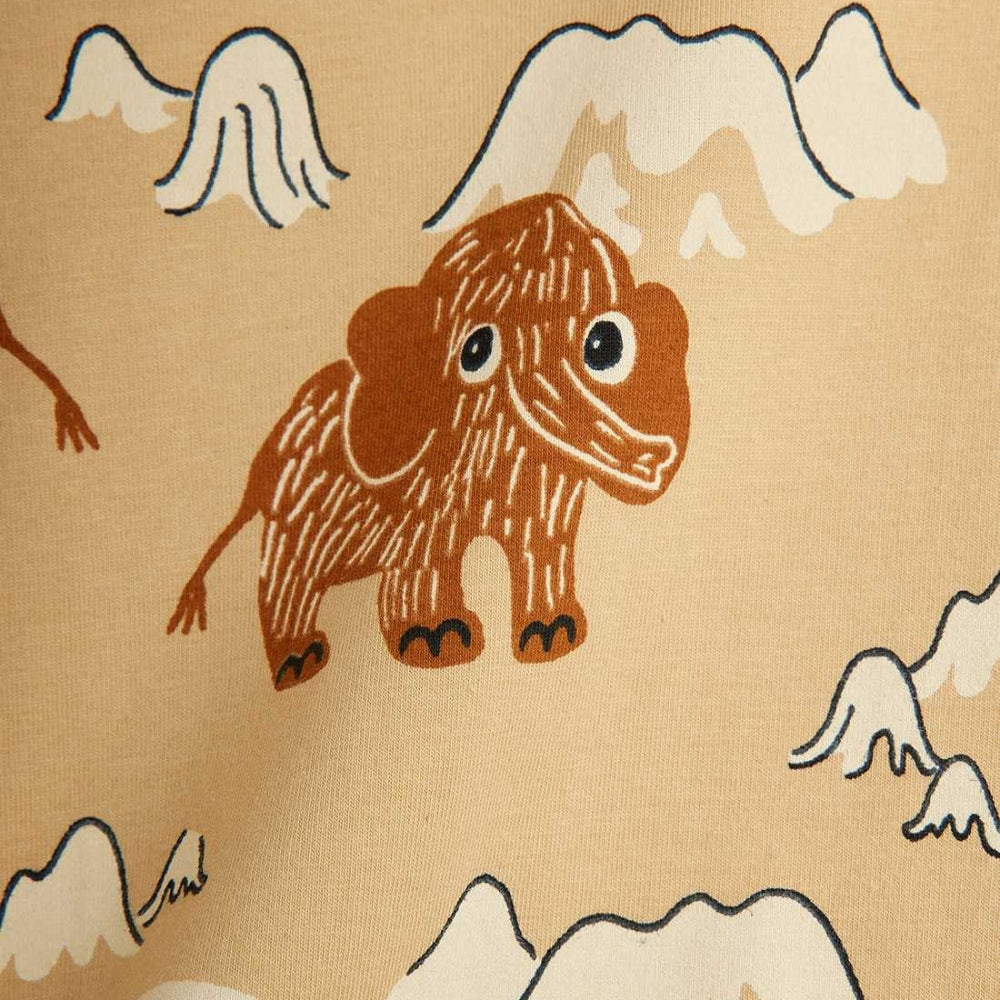 Mini Rodini Leginsy dla dziewczynki Mammoth Beige