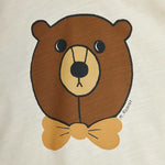 Mini Rodini Koszulka dla dzieci Bear Offwhite