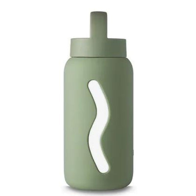 Muuki Butelka szklana na wodę Mini Silver Sage 500 ml