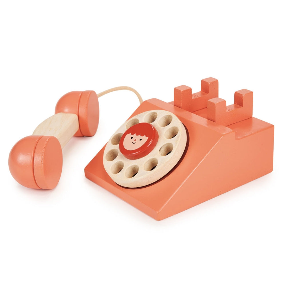Tender Leaf Toys Drewniany telefon dla dzieci zabawka
