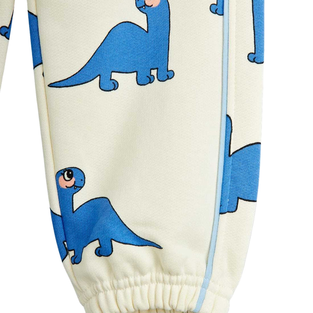 Mini Rodini Spodnie dresowe dla dzieci Dino Ecru