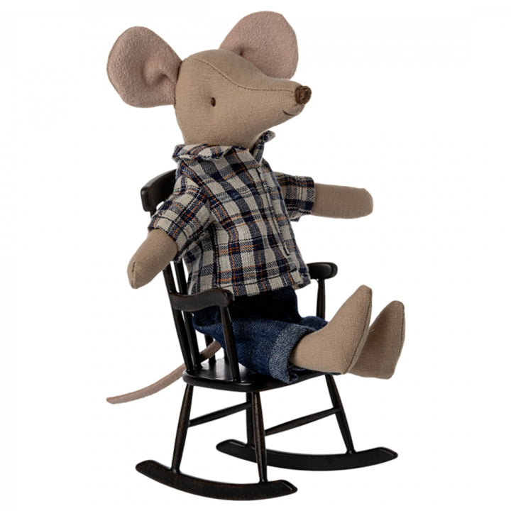 Maileg akcesoria Bujane Krzesło dla myszek Antracyt