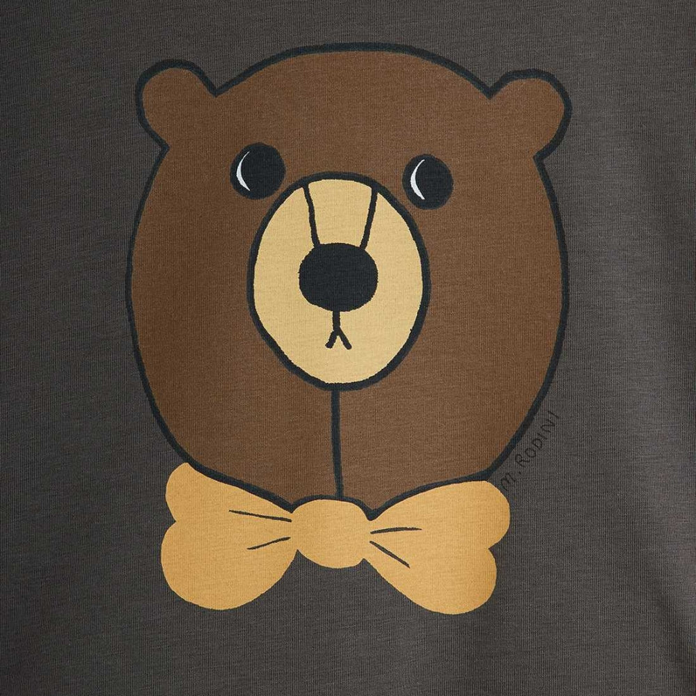 Mini Rodini Bluzka dla dzieci Bear Grey