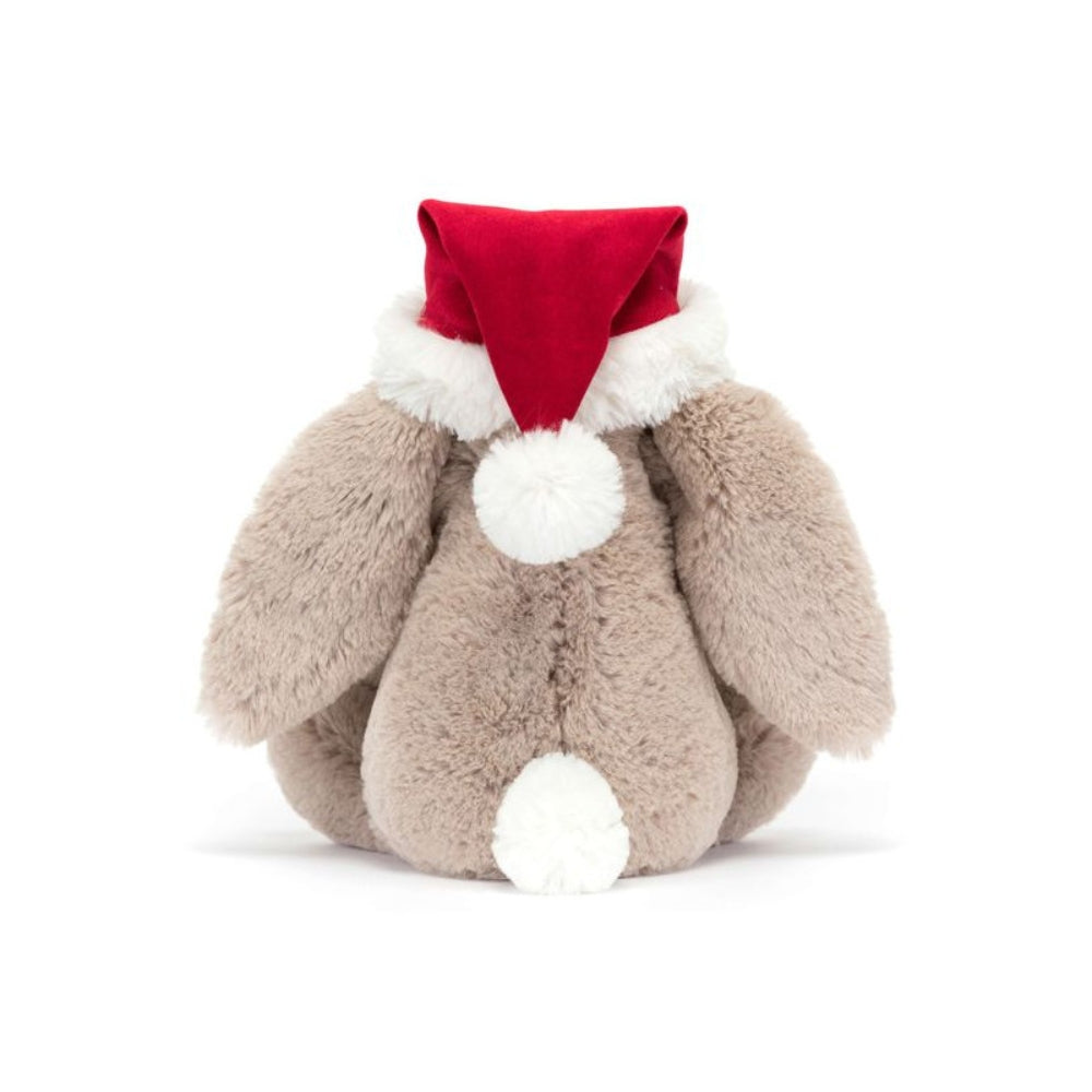 Jellycat Maskotka królik beżowy w czapce mikołaja 31 cm