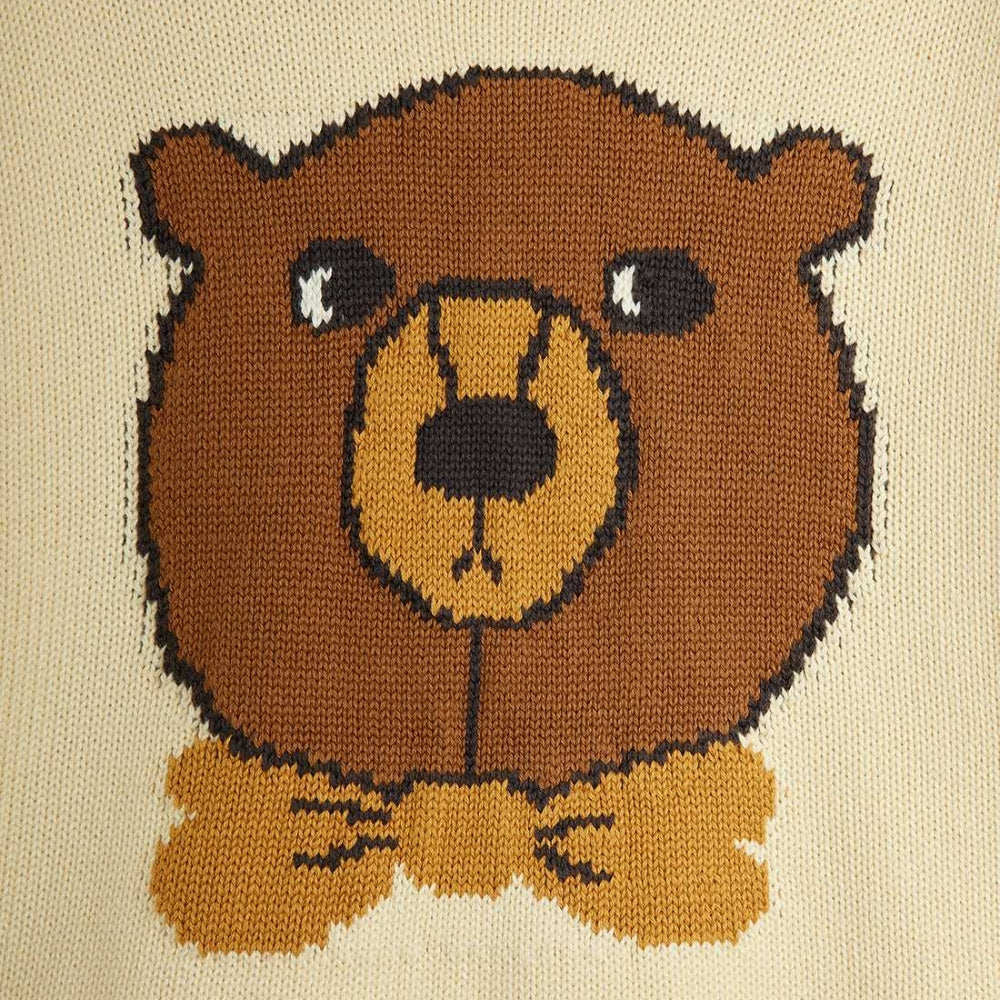 Mini Rodini Sweter dla dzieci z haftem Bear