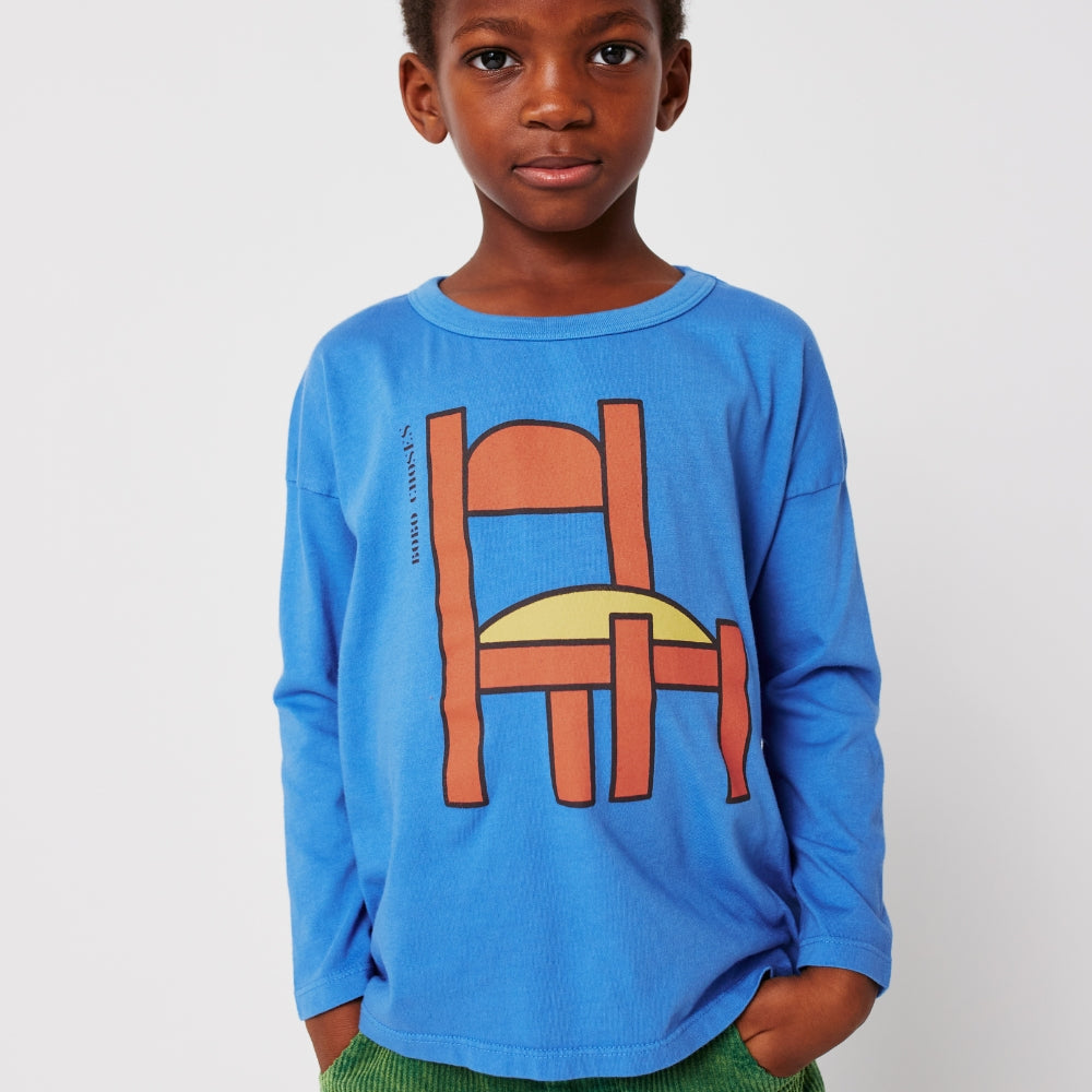 Bobo Choses Koszulka dla dzieci z długim rękawem Chair Blue