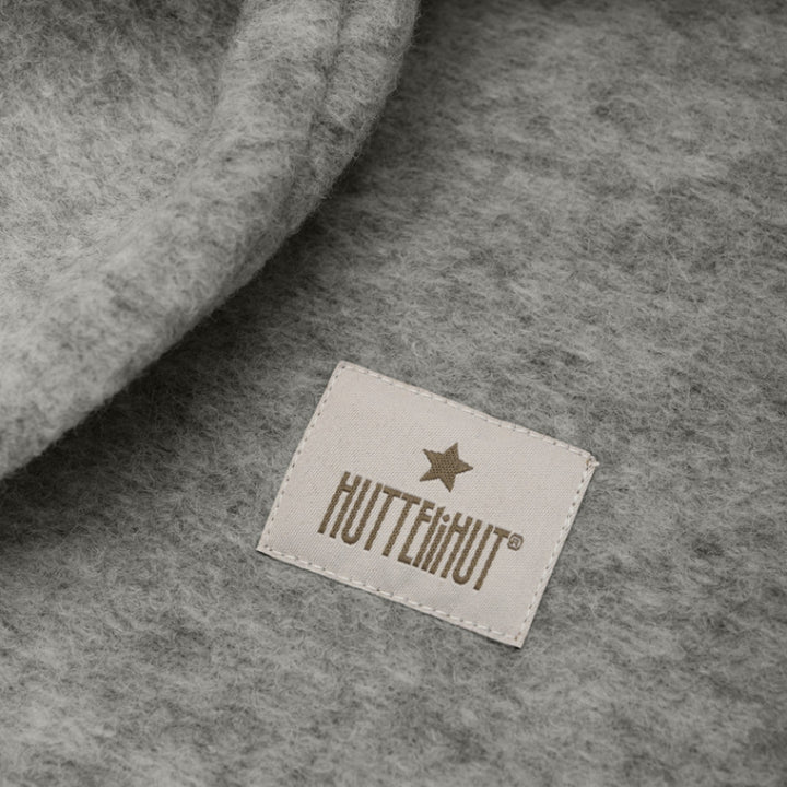 Huttelihut kominiarka z wełny merino Grey Melange