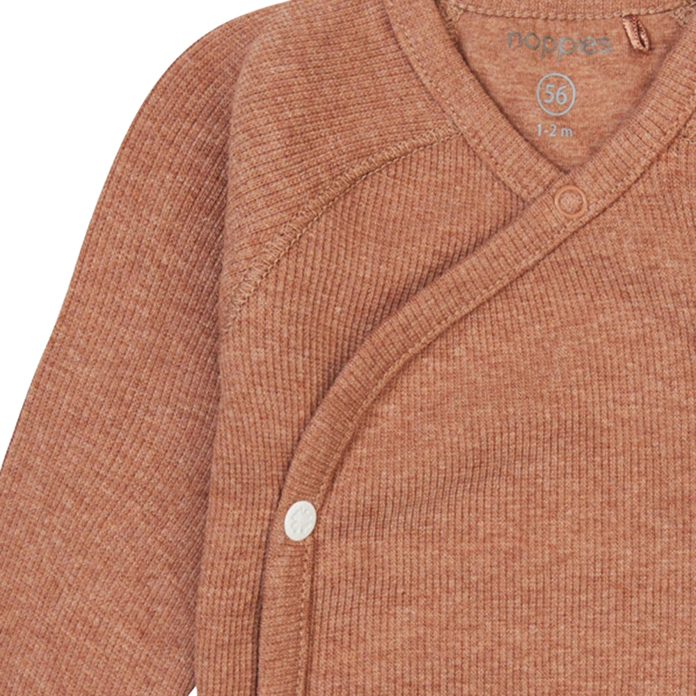 Noppies Koszulka dla niemowlaka z długim rękawem Nanyuki Cafe au Lait Melange