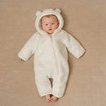 Little Dutch Kombinezon niemowlęcy Teddy Baby Bunny Off White rozmiar 74/80