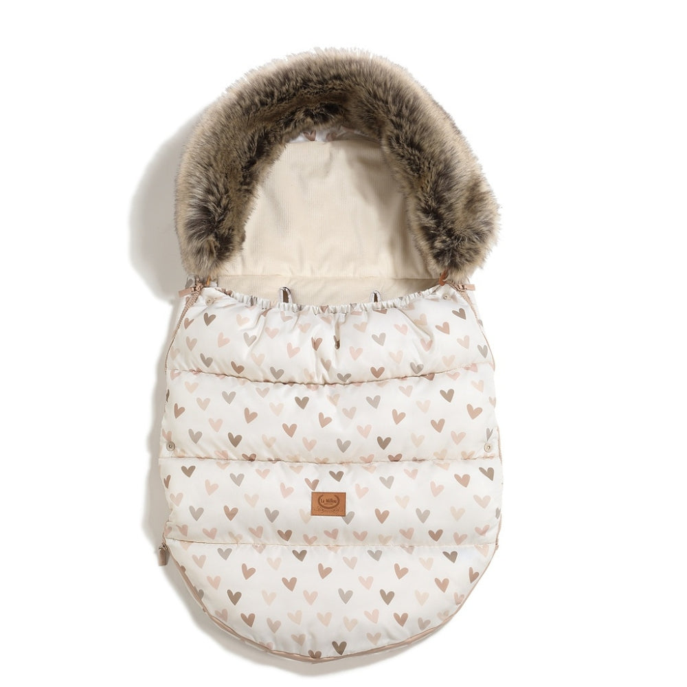 La Millou Śpiworek do wózka Combo Multi Heartbeat Beige