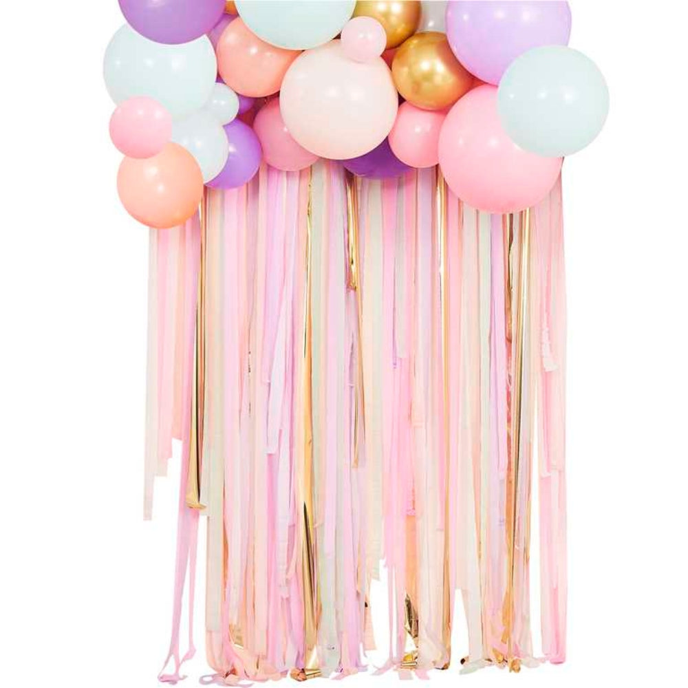 Gingerray balony lateksowe Girlandy Pastel Streamer & Backdrop