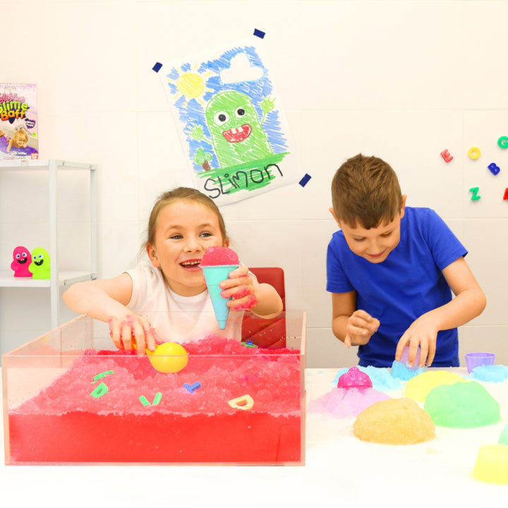 Zimpli Kids Magiczny proszek do kąpieli Gelli Baff Glitter fioletowy i błękitny 4 użycia