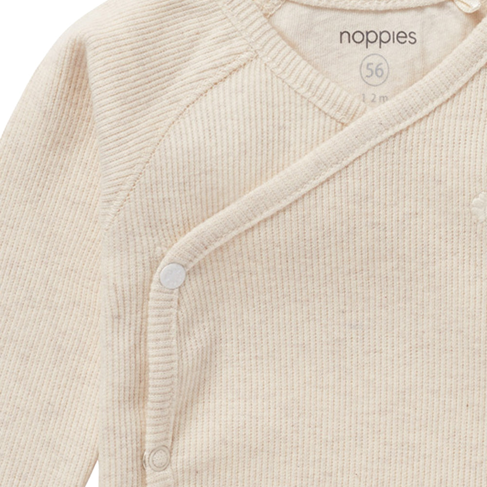Noppies Koszulka dla niemowlaka z długim rękawem Nanyuki Oatmeal Melange