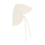 Huttelihut Czapka niemowlęca letnia z bawełny muślinowej Bear Ears Antique White