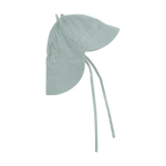 Huttelihut Czapka niemowlęca letnia z bawełny muślinowej Bear Ears Gray Mist