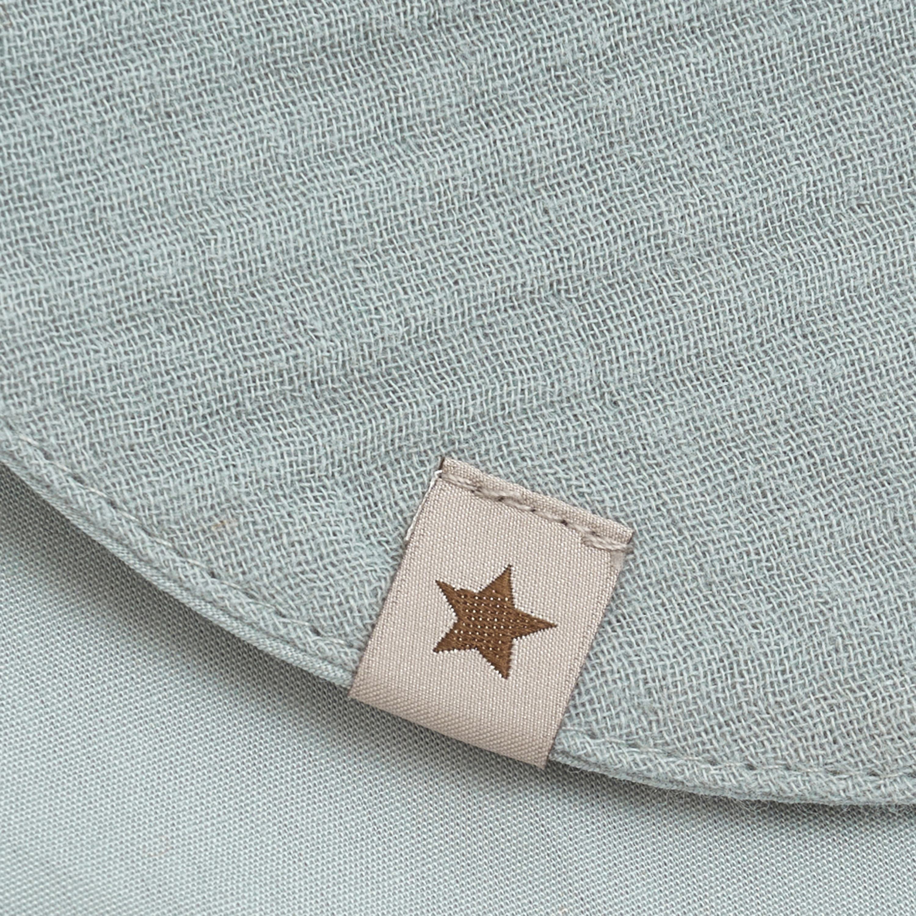 Huttelihut Czapka niemowlęca letnia z bawełny muślinowej Bear Ears Gray Mist