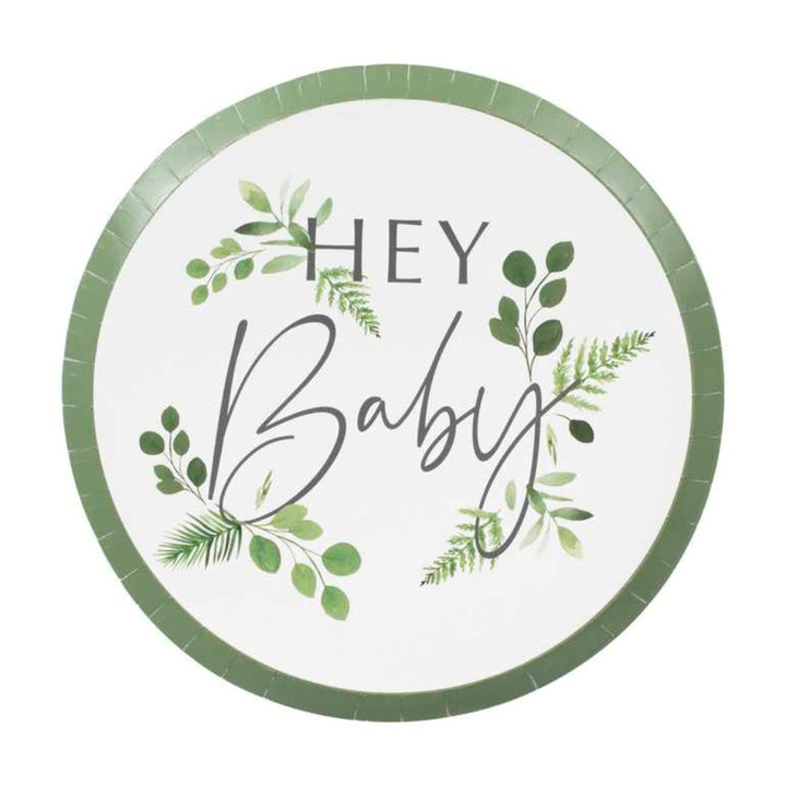 Gingerray Talerzyki papierowe Botanical Hey Baby