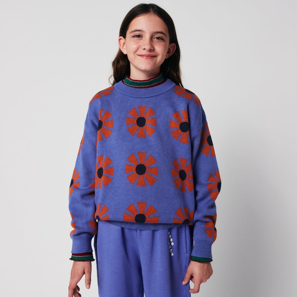 Bobo Choses Sweter dla dzieci Kaleidoscope All Over Purple