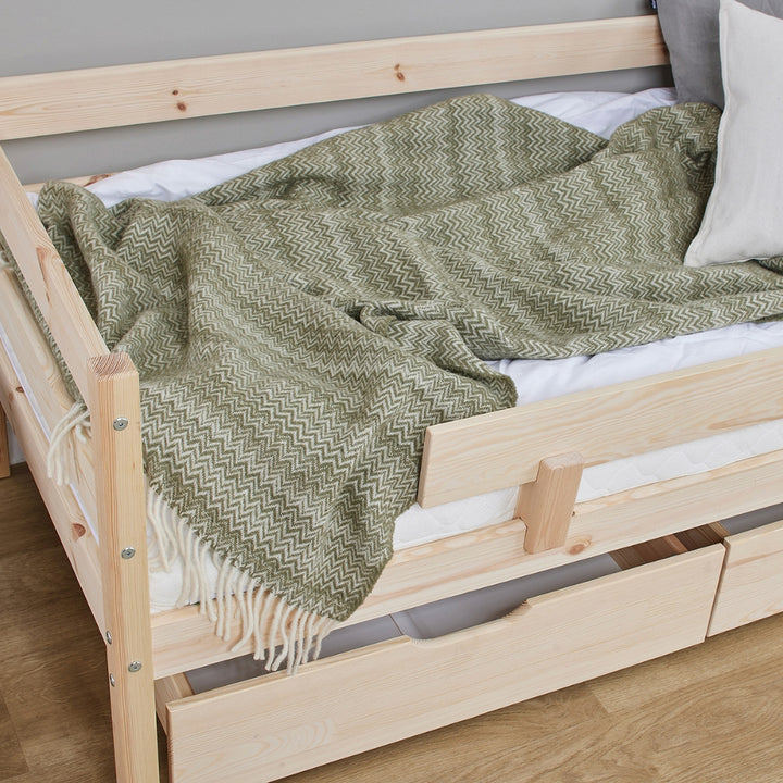 Hoppekids Łóżko młodzieżowe 70x160 cm ECO Comfort naturalne drewno