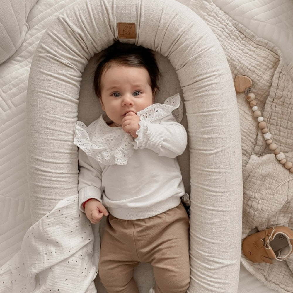 Babysteps Kokon niemowlęcy Linen White