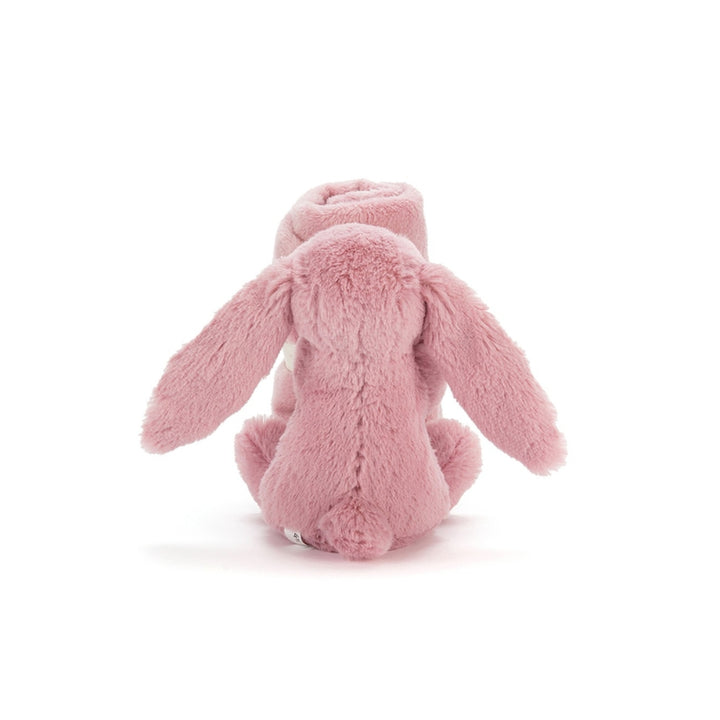 Jellycat przytulanka dla niemowlaka Króliczek z kwiecistymi uszami Szmatka różowa 34 cm