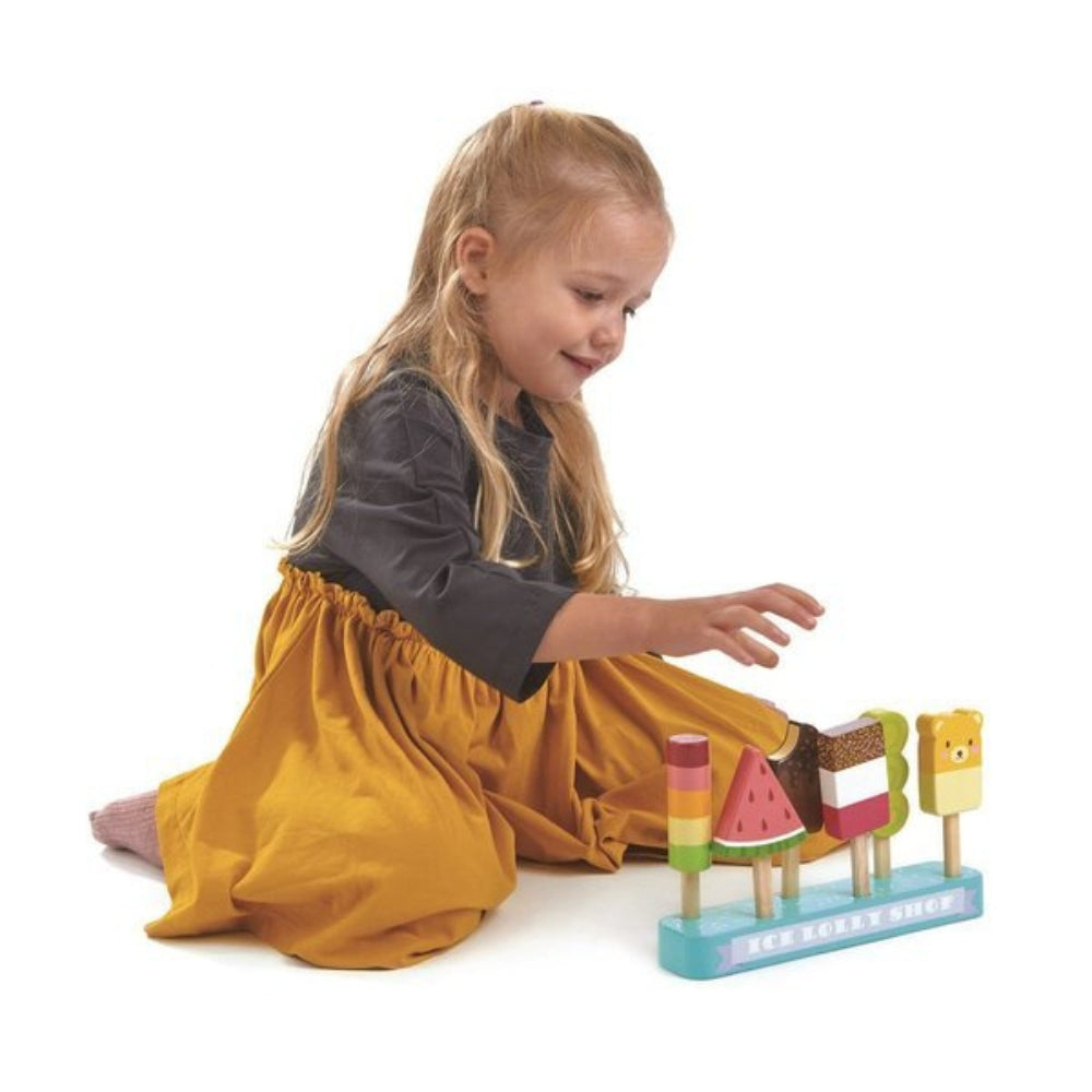 Tender Leaf Toys Lodziarnia dla dzieci z lodami na patyku