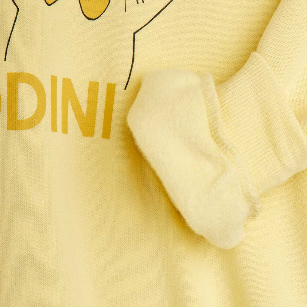 Mini Rodini Bluza dla dzieci Panda & Cat Yellow