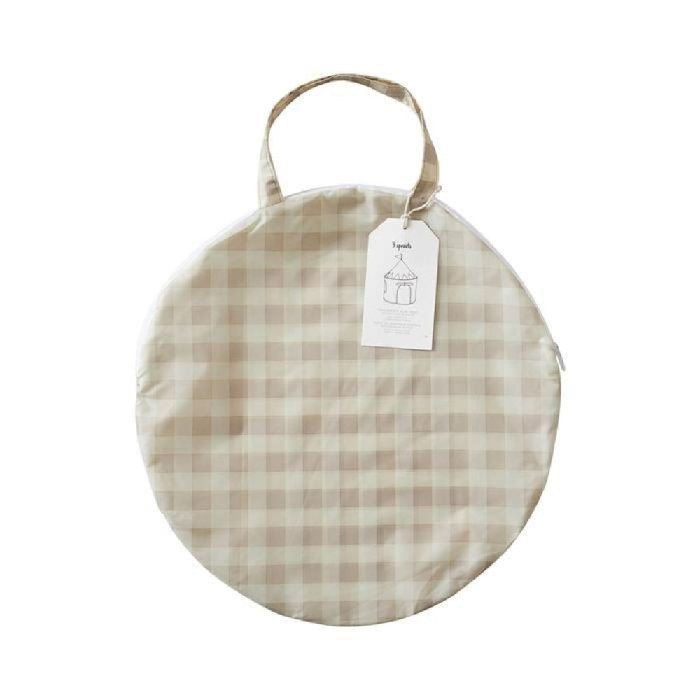 3 Sprouts Namiot dla dzieci Recycled Gingham Beige