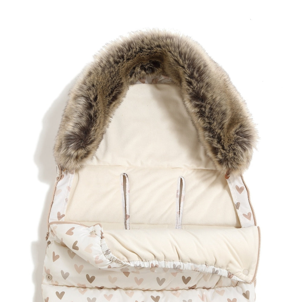 La Millou Śpiworek do wózka Combo Multi Heartbeat Beige