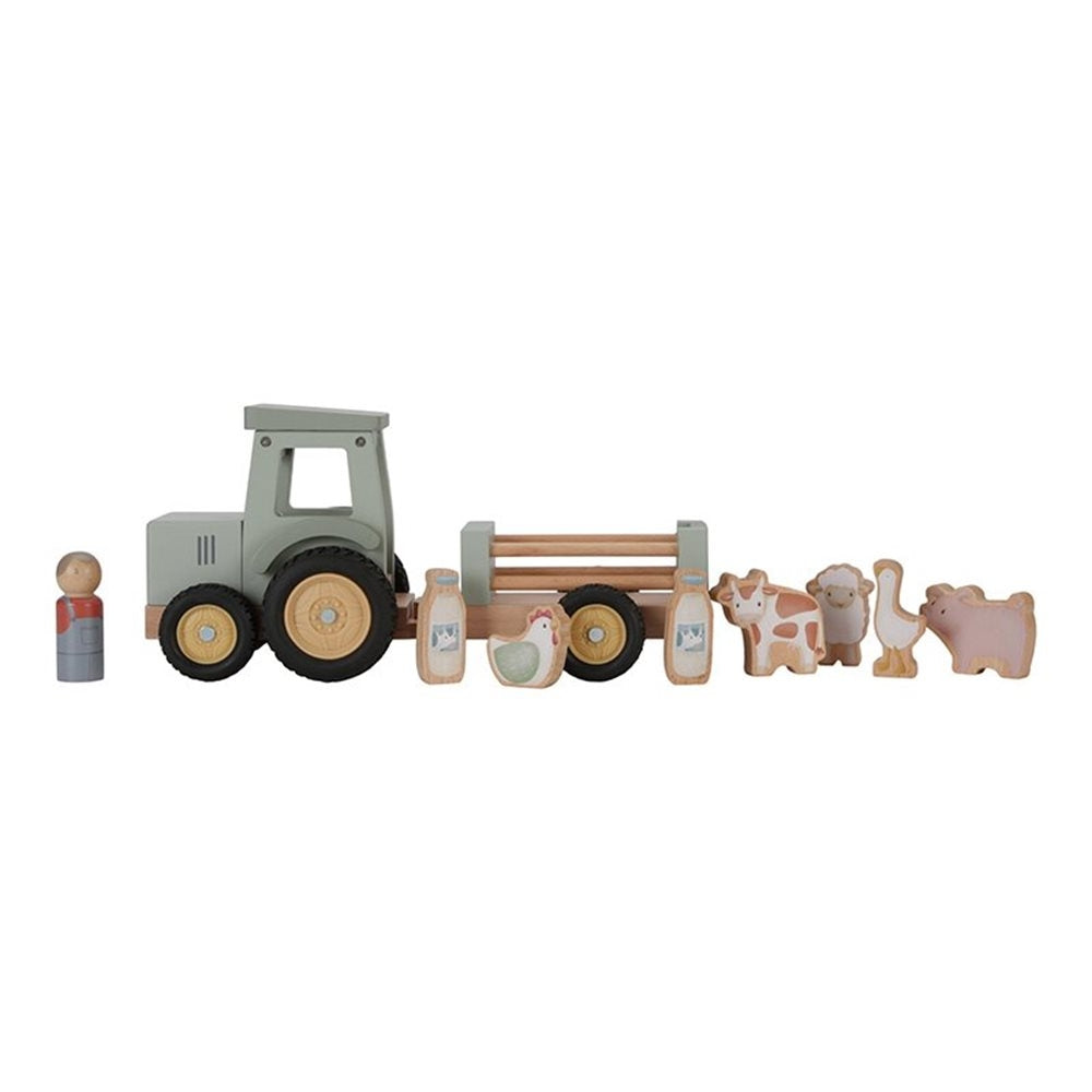 Little Dutch Traktor dla dzieci z przyczepą Little Farm