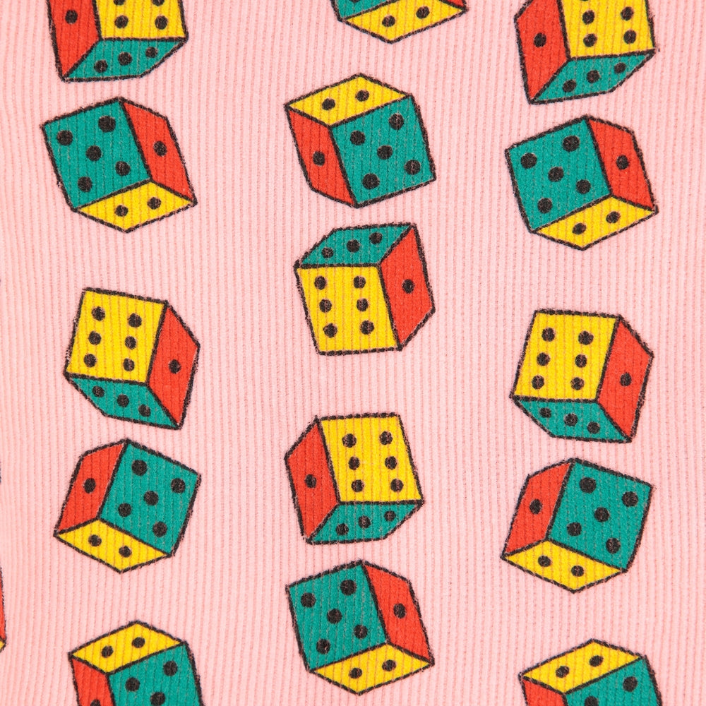 Bobo Choses Sztruksowa spódniczka mini Dices all over Pink