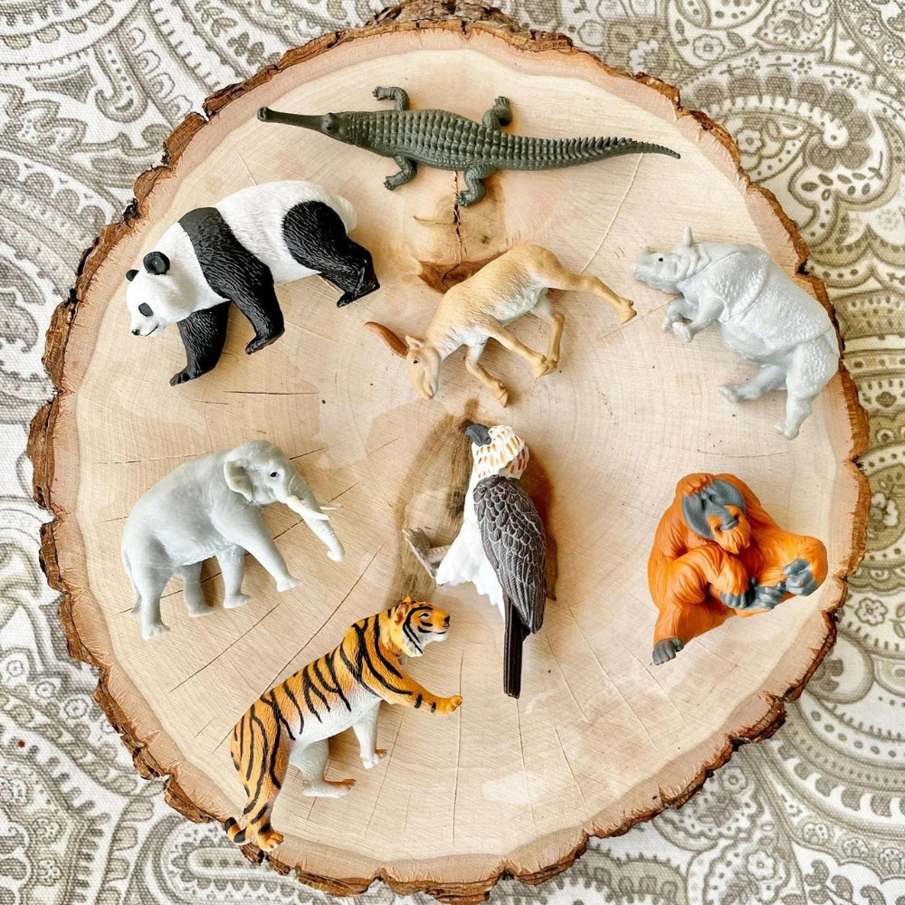 Safari Ltd Figurki zwierząt w tubie Montessori Zwierzęta Azjatyckie