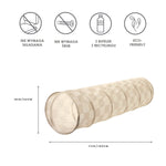3 Sprouts Tunel dla dzieci Checkerboard Beige