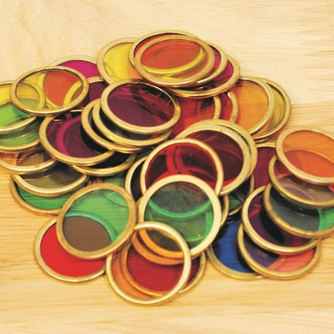 Akcesoria Plastikowe żetony z metalowymi obwódkami