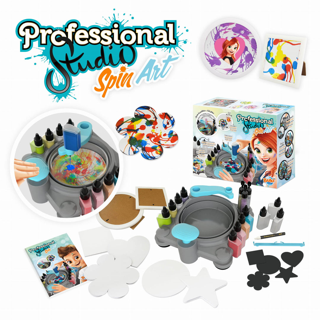 Buki Zestaw kreatywny dla dzieci Professional Studio Malowanie Spin Art