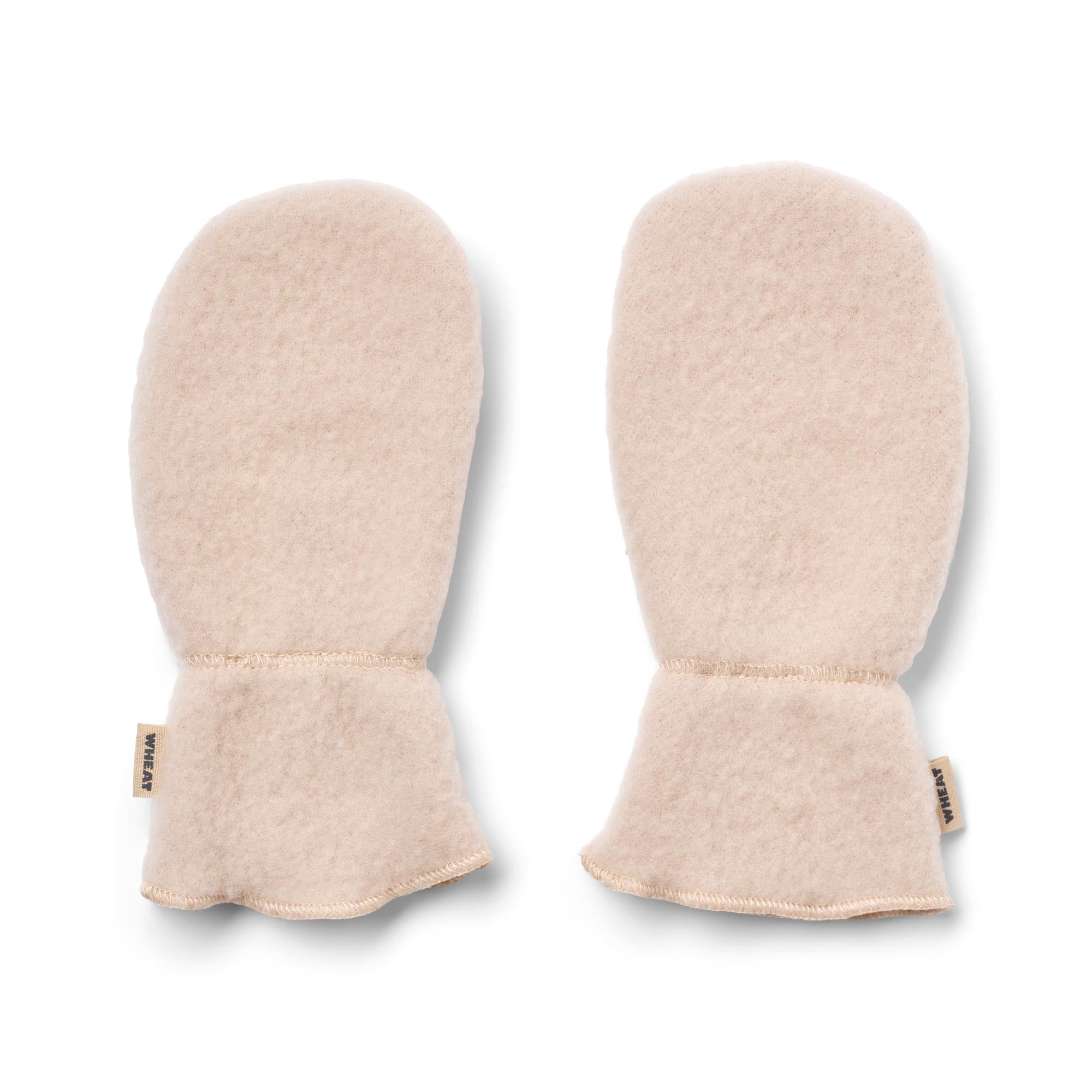Wheat Wełniane rękawice dla dzieci Fleece Miitens Jay Pale Lilac