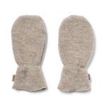 Wheat Wełniane rękawice dla dzieci Fleece Miitens Jay Khaki Melange