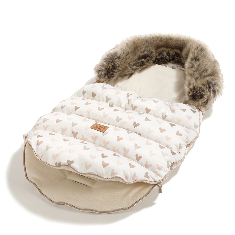 La Millou Śpiworek do wózka Combo Multi Heartbeat Beige