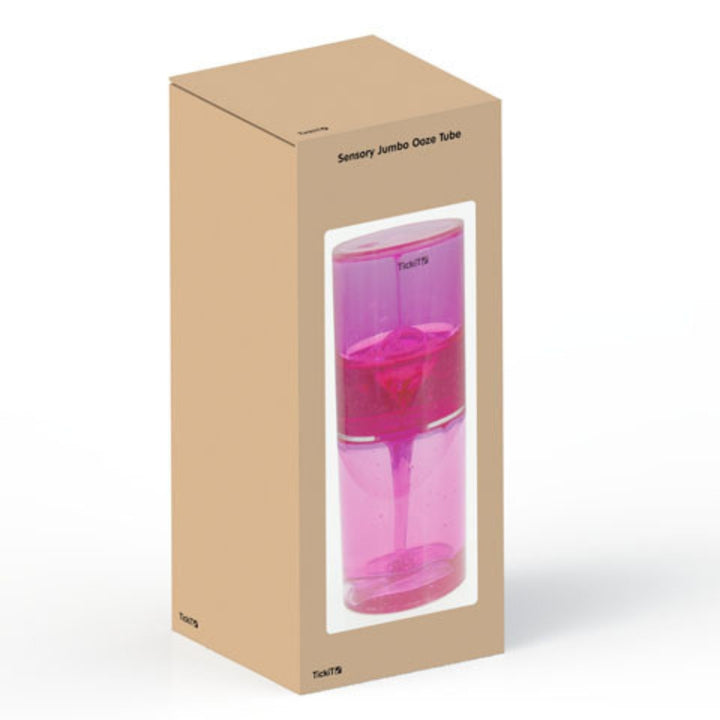 TickiT Zabawka sensoryczna różowa tubka Jumbo
