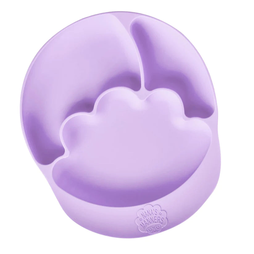 Nana's Manners Talerzyk z przyssawką silikonowy Purple