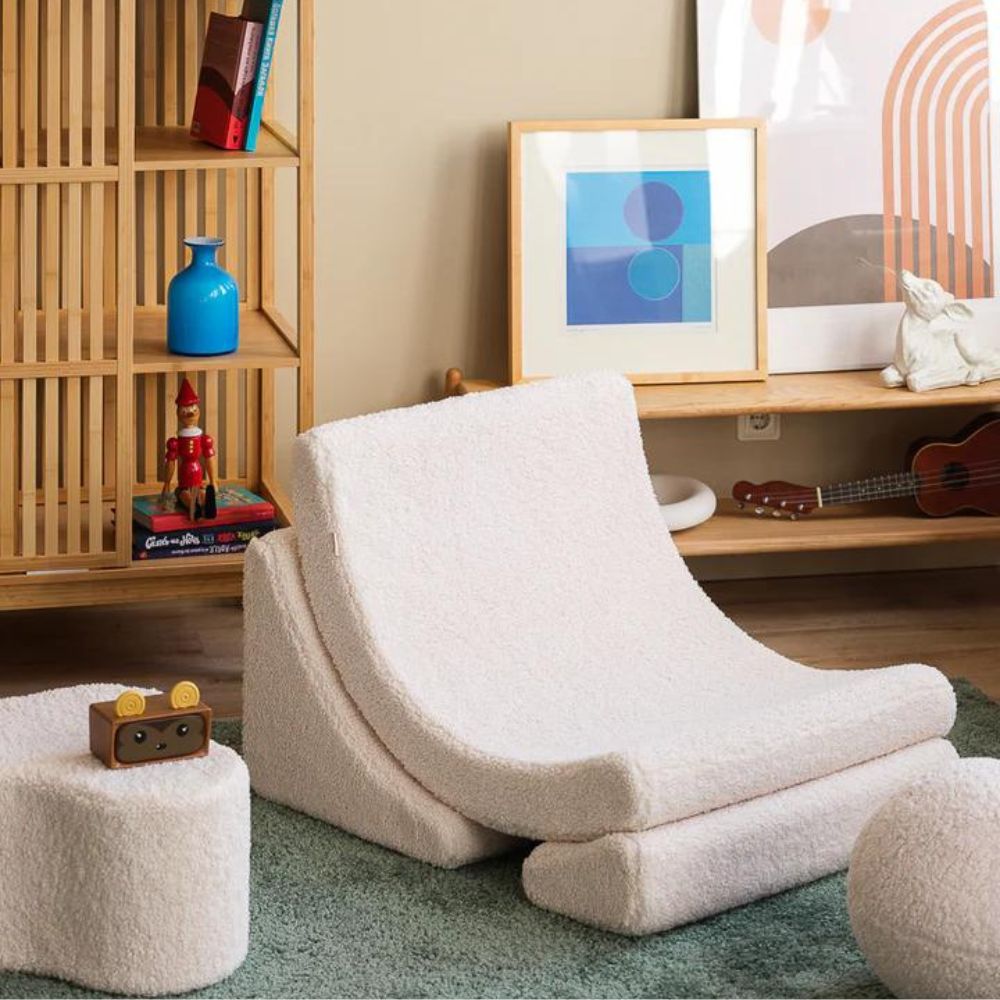 Wigiwama Fotel dla dzieci Cream White Moon Chair