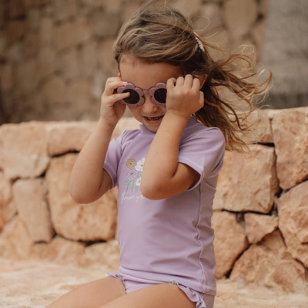 Little Dutch Okulary przeciwsłoneczne dla dzieci Flower Mauve