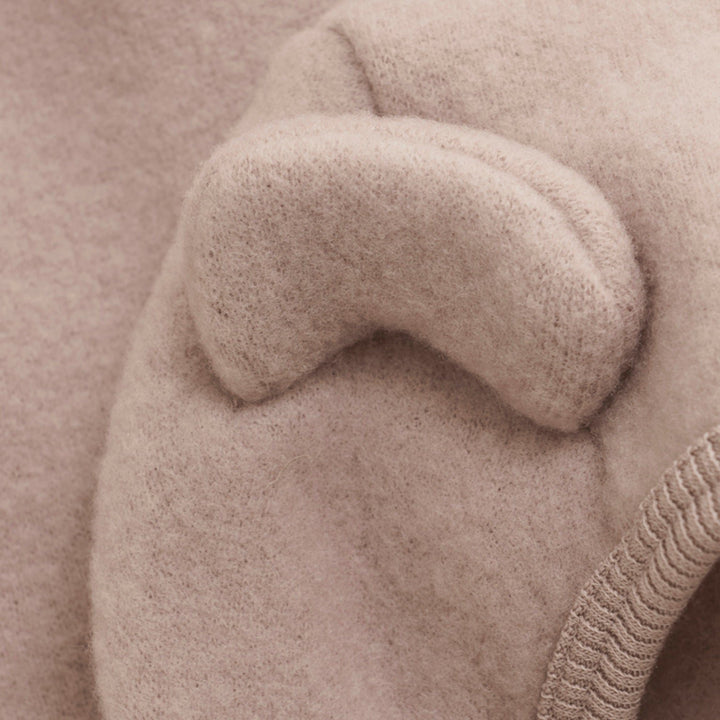 Huttelihut Kurtka wełniana / polar dla dziecka Ears Wool Fleece Mahogany Rose