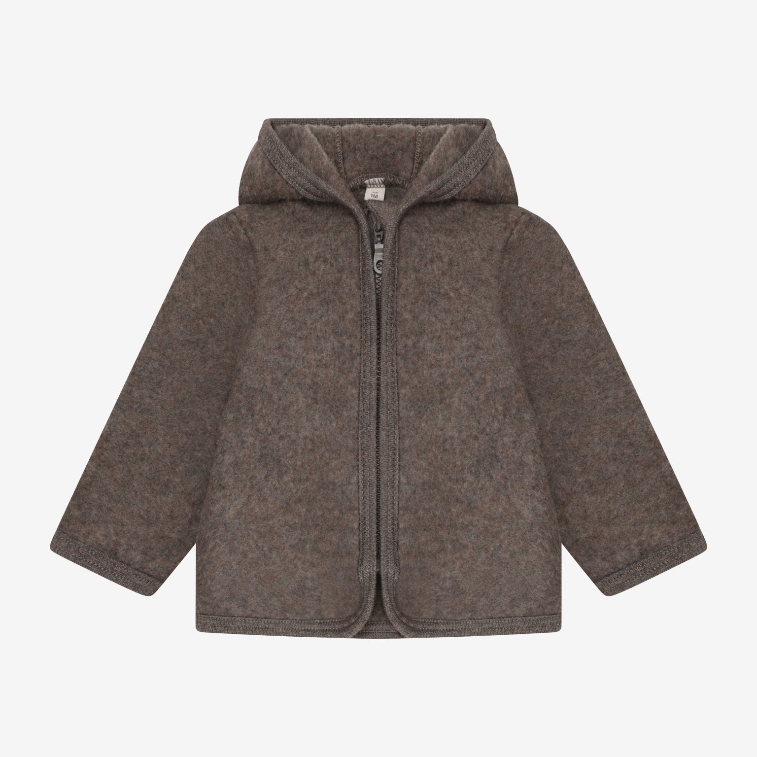 Huttelihut Kurtka dla dzieci wełniana Brown Melange