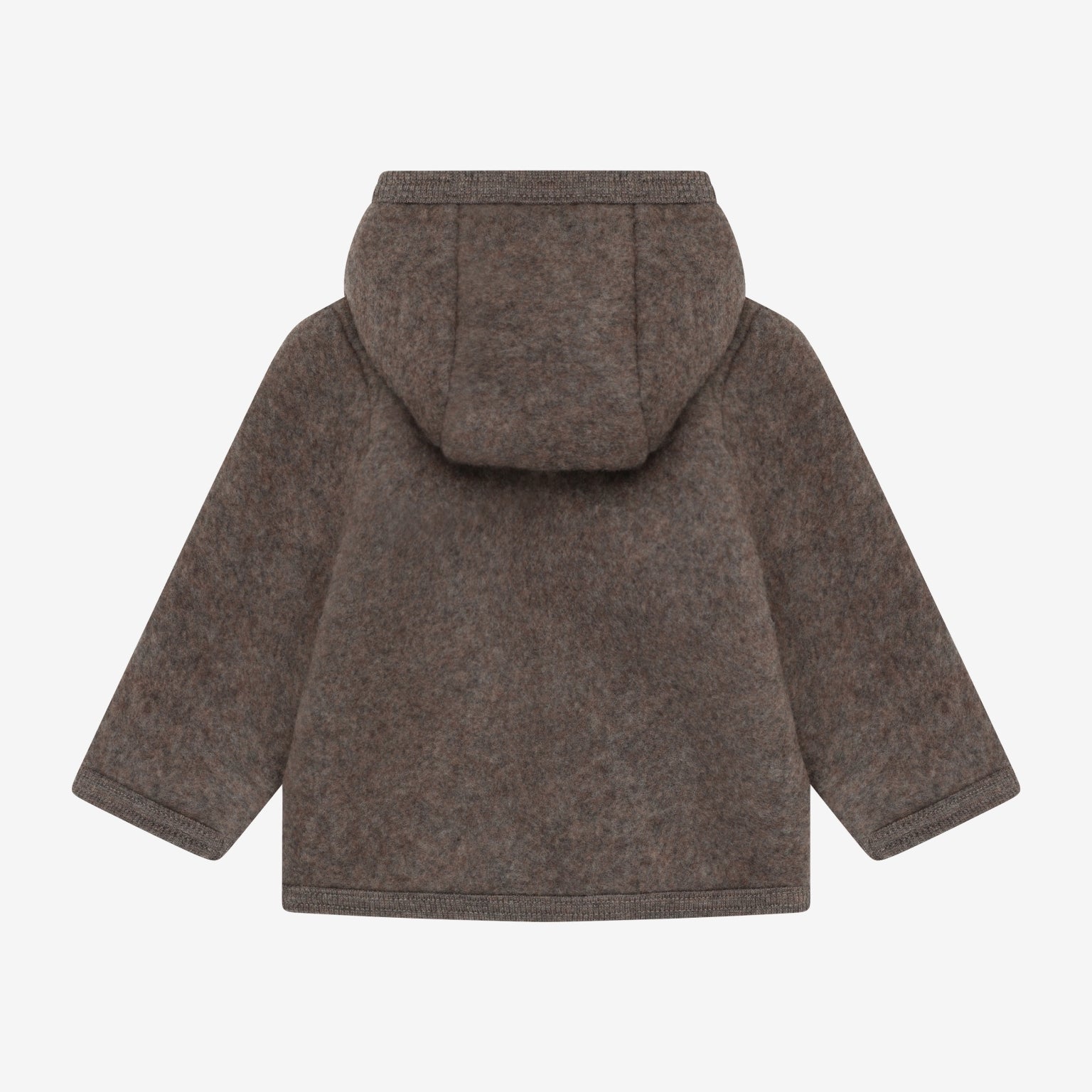 Huttelihut Kurtka dla dzieci wełniana Brown Melange