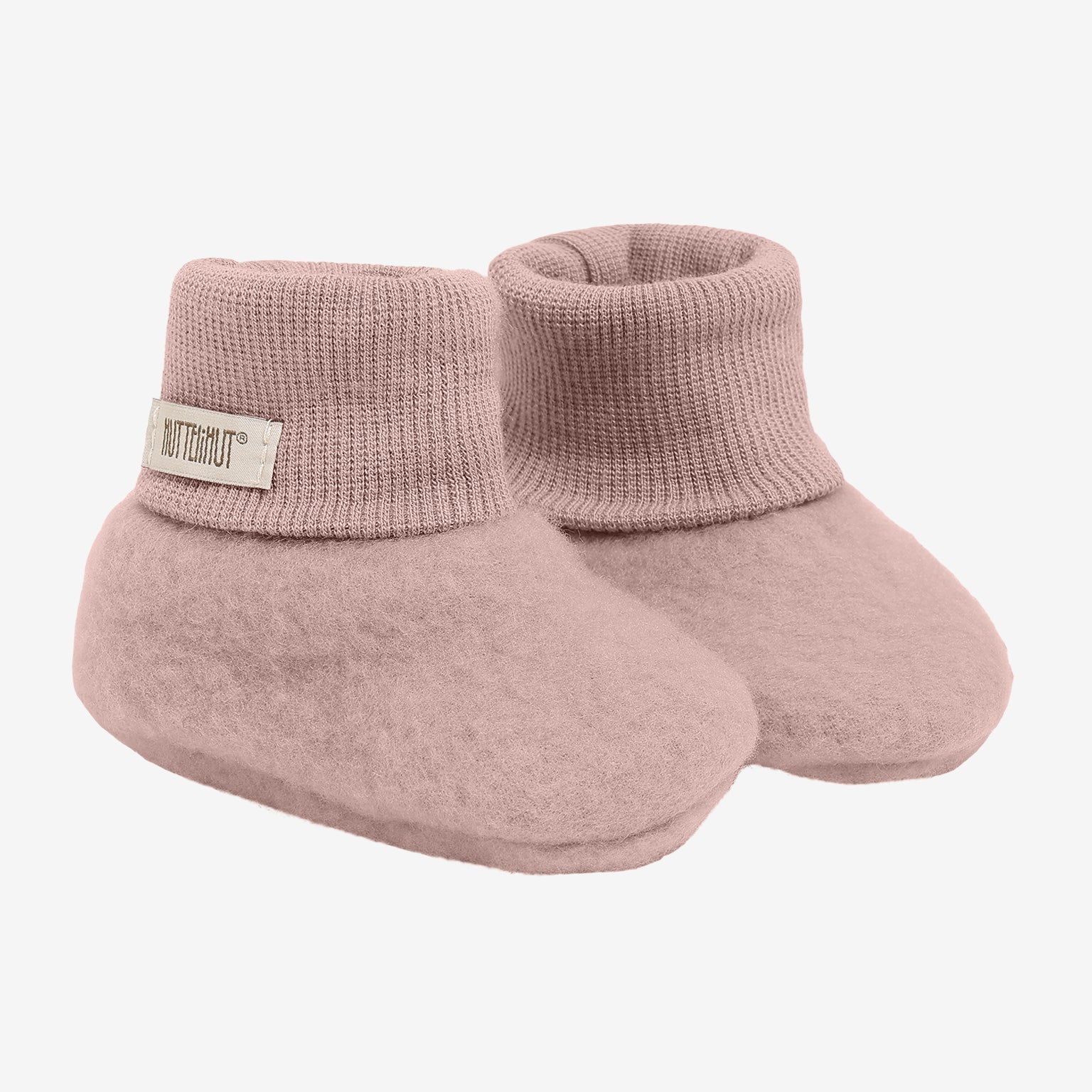 Huttelihut wełniane buciki Fleece Mahogany Rose