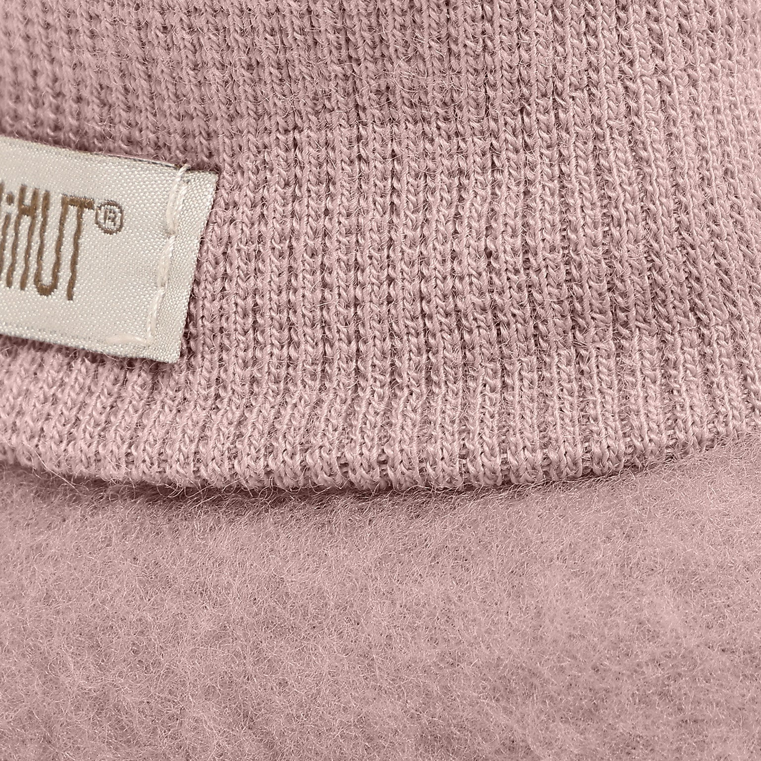 Huttelihut wełniane buciki Fleece Mahogany Rose