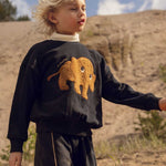 Mini Rodini Bluza dla dzieci z nadrukiem Mammoth