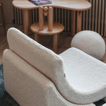 Wigiwama Fotel dla dzieci Cream White Moon Chair